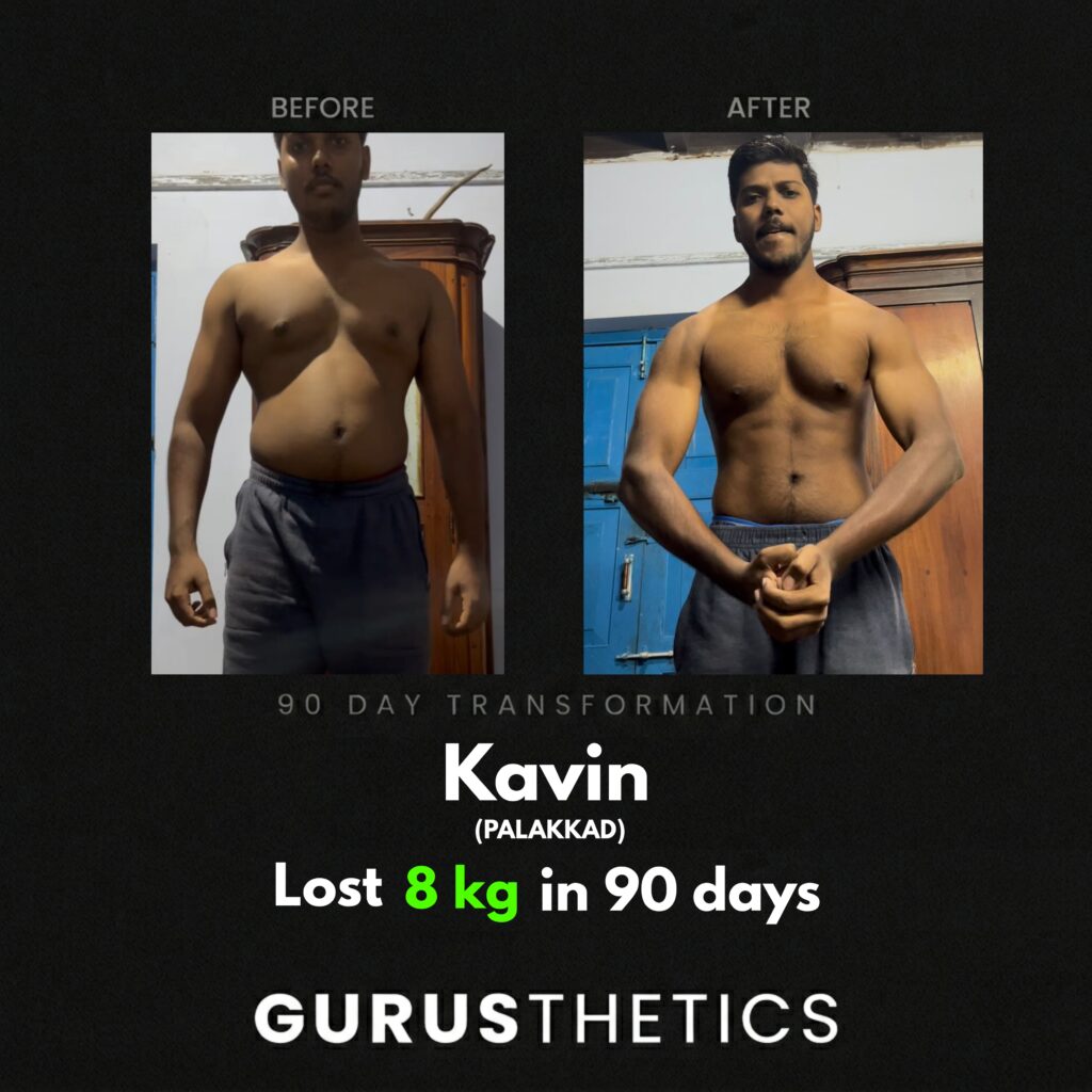 Muscle Building transformation male client 90 day program
