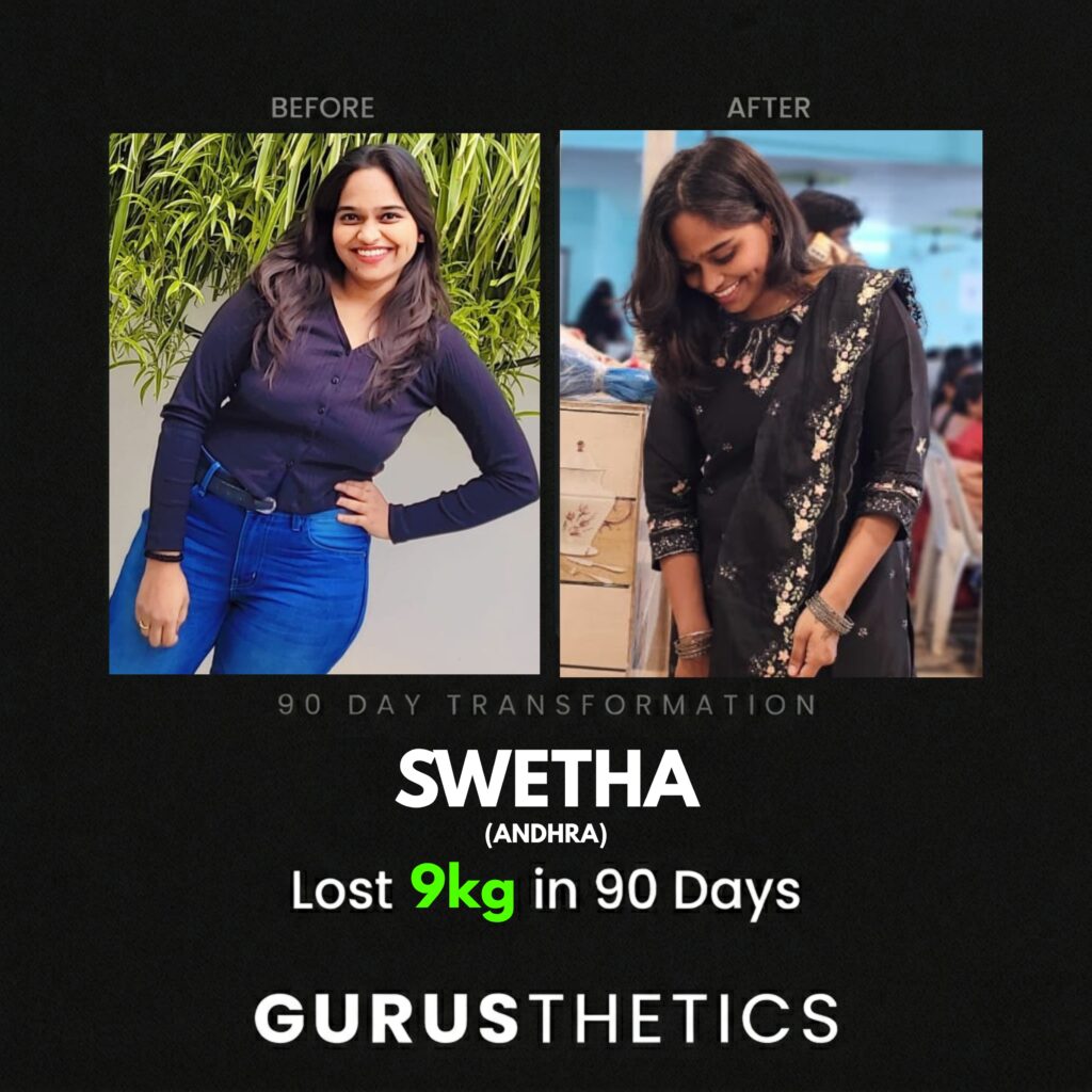 Weight loss transformation female client 90 day program