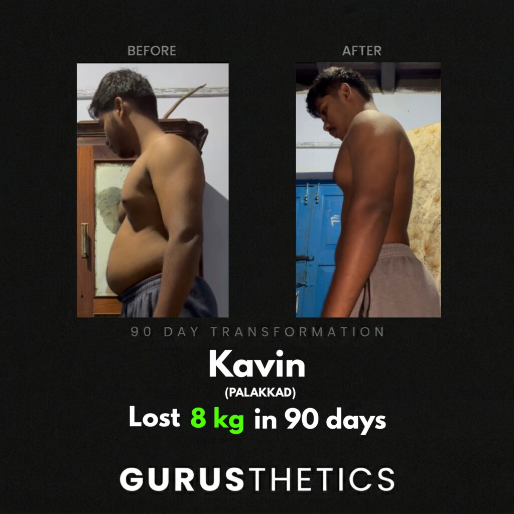 kavin transformation gurusthetics 90 days program